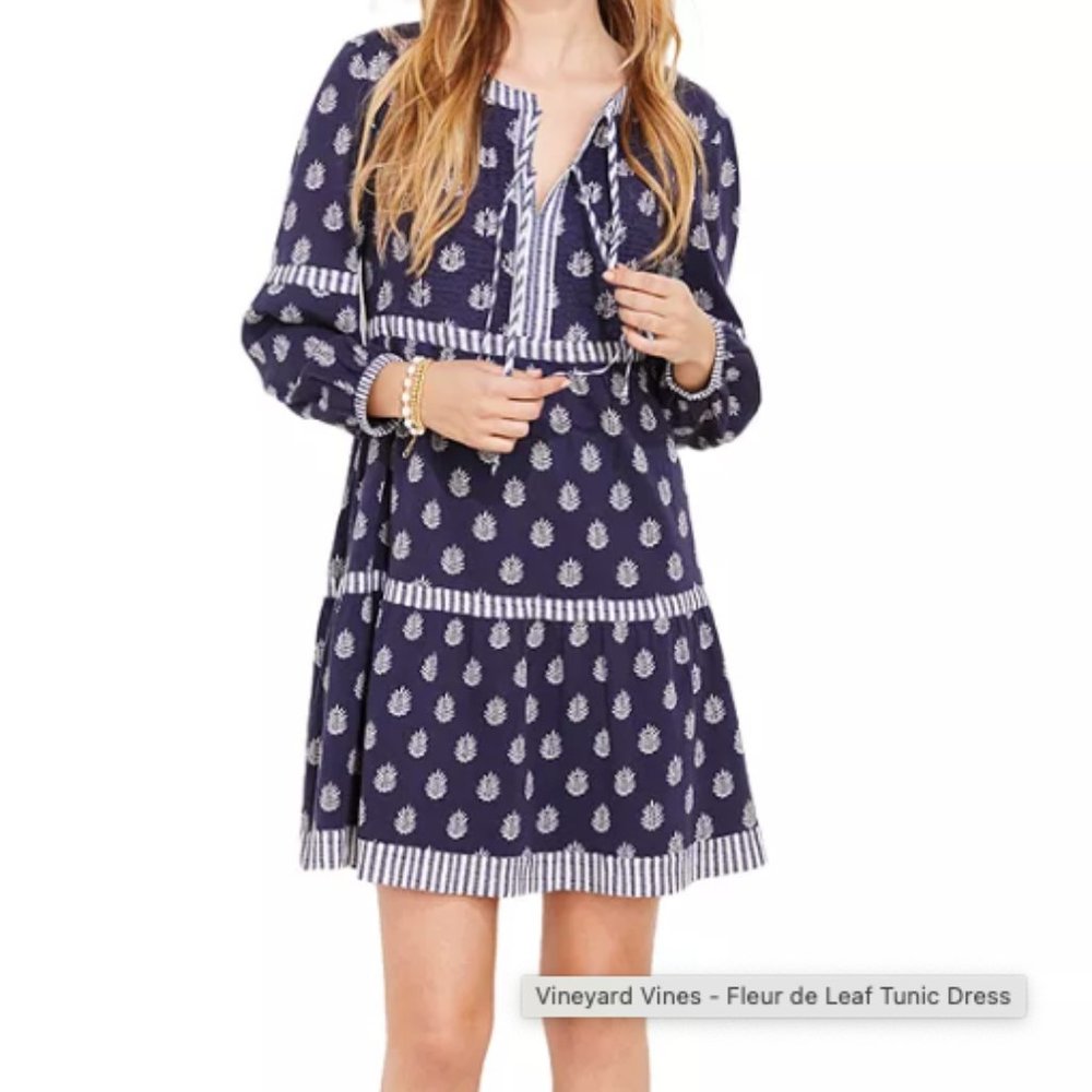 NWT Vineyard Vines Palm Leaf Dress